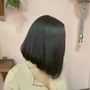 Ponytail w/ Split bangs