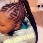 Kid's medium braided ponytail