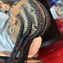 Small stitch braids straight back 8-12