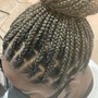 Knotless Braids medium mid back