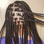 Large Boho Knotless Braids