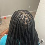 Kids Small Knotless with curled ends