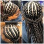 Small waist length tribal braids