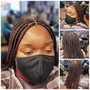 Small knotless braids ( butt length)