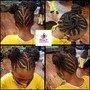 Small midback tribal braids