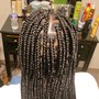 Medium box braid waist length