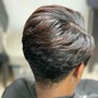 Styling natural hair or natural cut