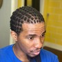 Men’s braid/twist style with HIGHTOP