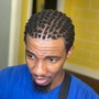 Men’s braid/twist style with HIGHTOP