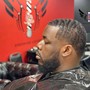 Men's Cut with Full Beard Edgeup/Shapeup