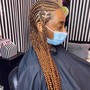 Small Goddess knotless braids