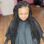 Medium knotless goddess braids