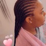 Small Straight Back Braids