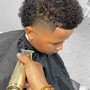 Cool kid designer haircut