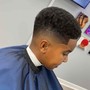 Cool kid designer haircut