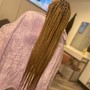 Ombre add on to knotless box braids