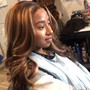 Dominican Blow out/silk press