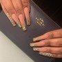 Bling out short sporty nails