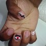 Hand drawn art (two nails)