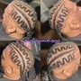 Design Cornrows For Men (Top half of head only)