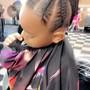 Kid's Braids with little added hair