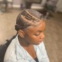 1 layer French braids