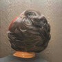 Natural hair updo/ pin up