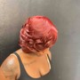 Natural hair updo/ pin up