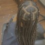 Medium box braids long