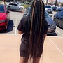 Large Cornrows with natural hair