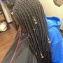 Long large Box Braids