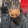 Feedin Braids in the front weave in the back