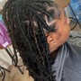 Large dread re-twist with a wash