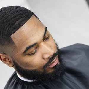 taper fade haircut with beard