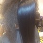 Wash and Bonded pieces in between real hair