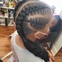 Feed-in Braids (5-10 Braids)(Hair Included)