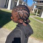 8-14  (Feedin cornrow Braids) with weave