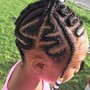 Kid's Natural Braids w/out weave