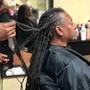 Shaved sides Loc Maintenance(Retwist)