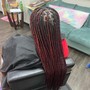 Smedium box braids or knotless