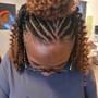 ADD REGULAR BOHEMIAN STYLE CURLY PIECES TO BRAID STYLE