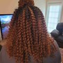 5-6 BRAIDS(TOP) CURLY CROCHET(BACK)