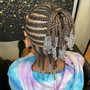 Cornrow style w/o added hair