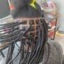 Medium  midback Box Braids