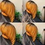 Cut, relaxer, color and style