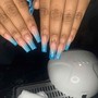 Medium  acrylic Ombré Fullsets