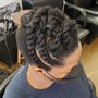 Loc twist/2 strand twist