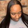 Hand stitched frontal wig