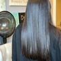 Tracks bonded inbetween hair (full head)