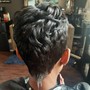 Tracks bonded inbetween hair (full head)